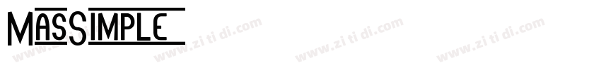 MasSimple 10字体转换